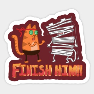 Finish Him! Sticker